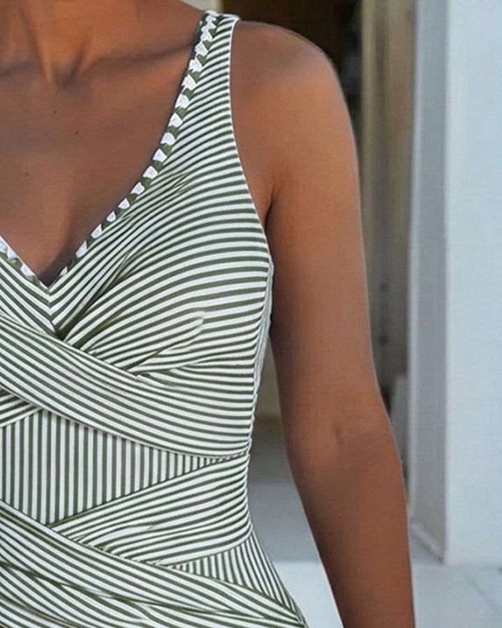 Sofía | Elegantne triibuline ujumistrikoo