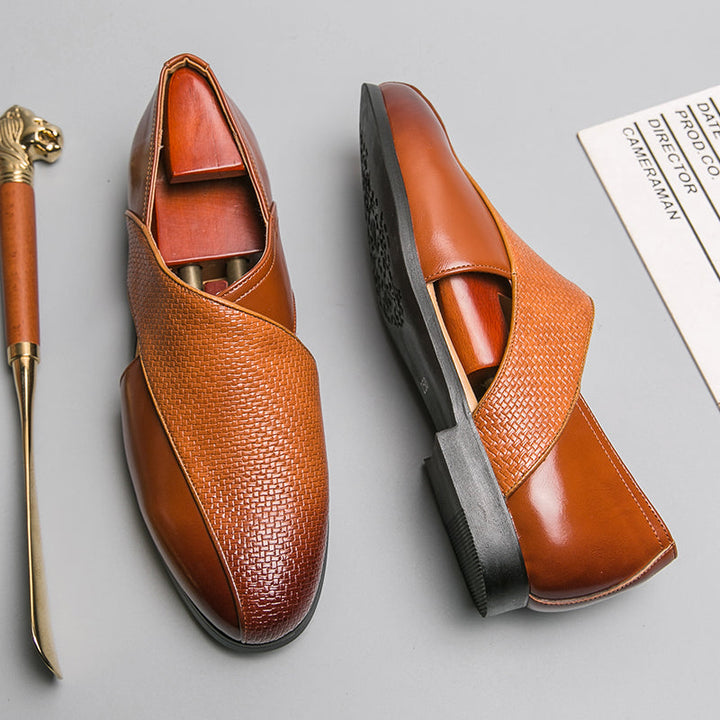 Vintage nahast Loafers