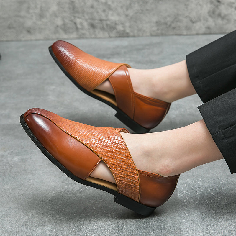 Vintage nahast Loafers
