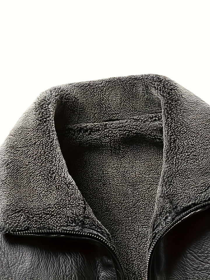 Elegantne nahkjope fleece-voodriga
