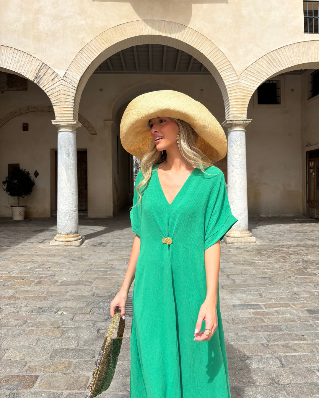 Telma Green Dress