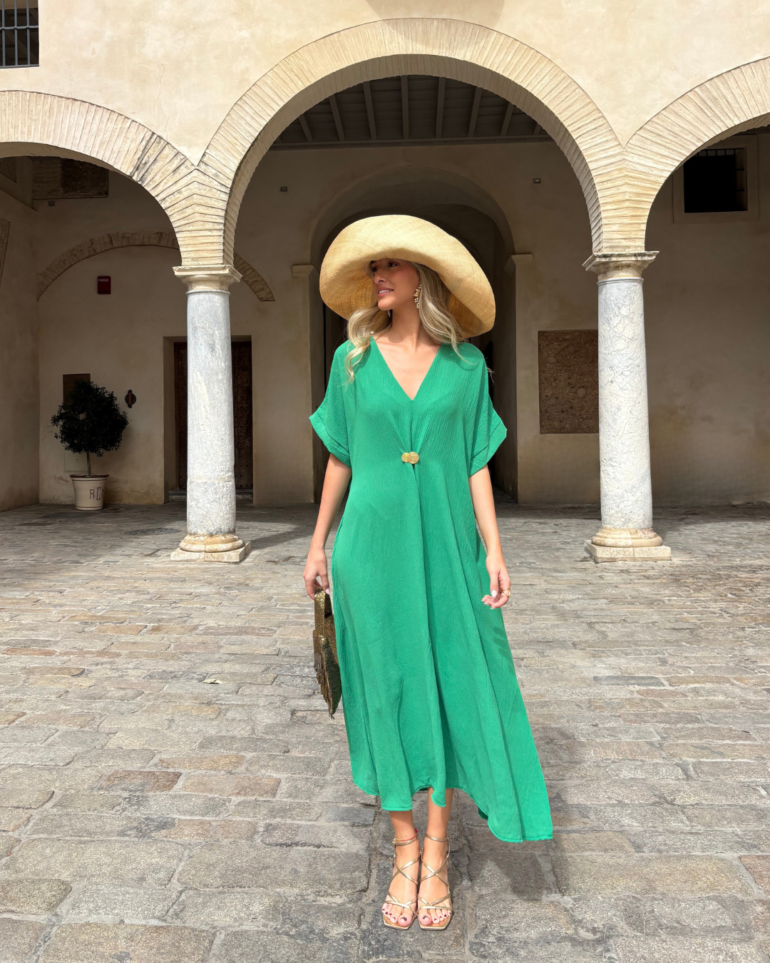 Telma Green Dress