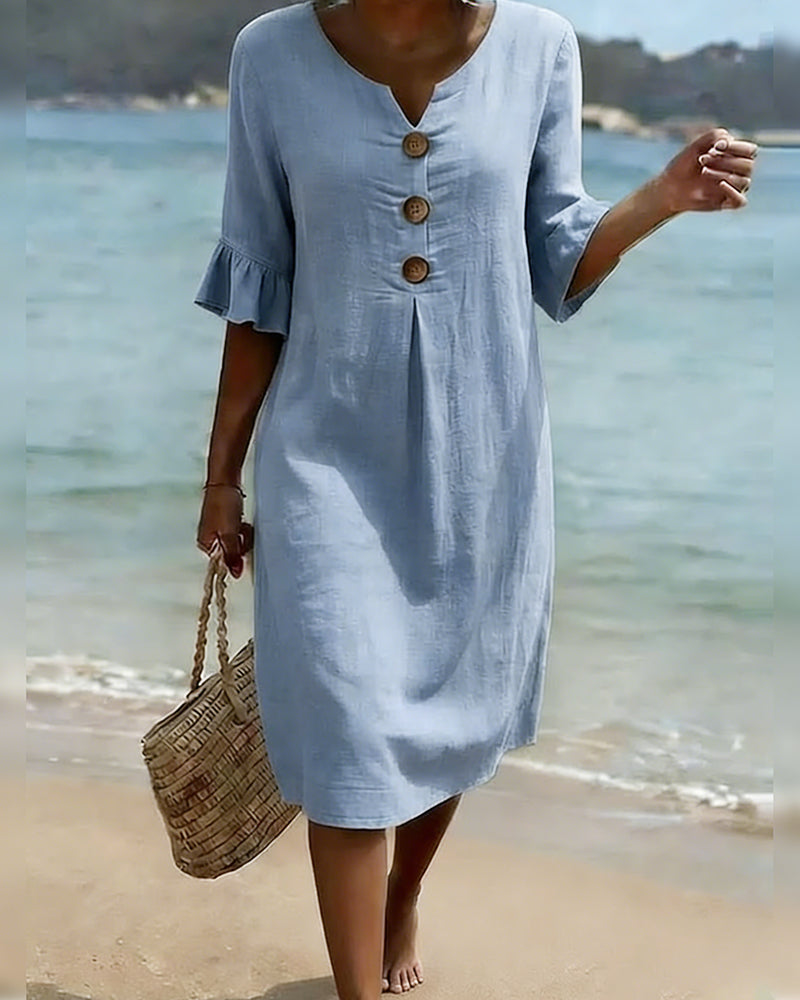 Lucía | Elegantne lina kleit