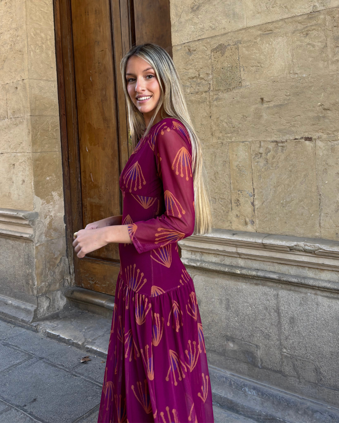 Cortona Bougainvillea Dress