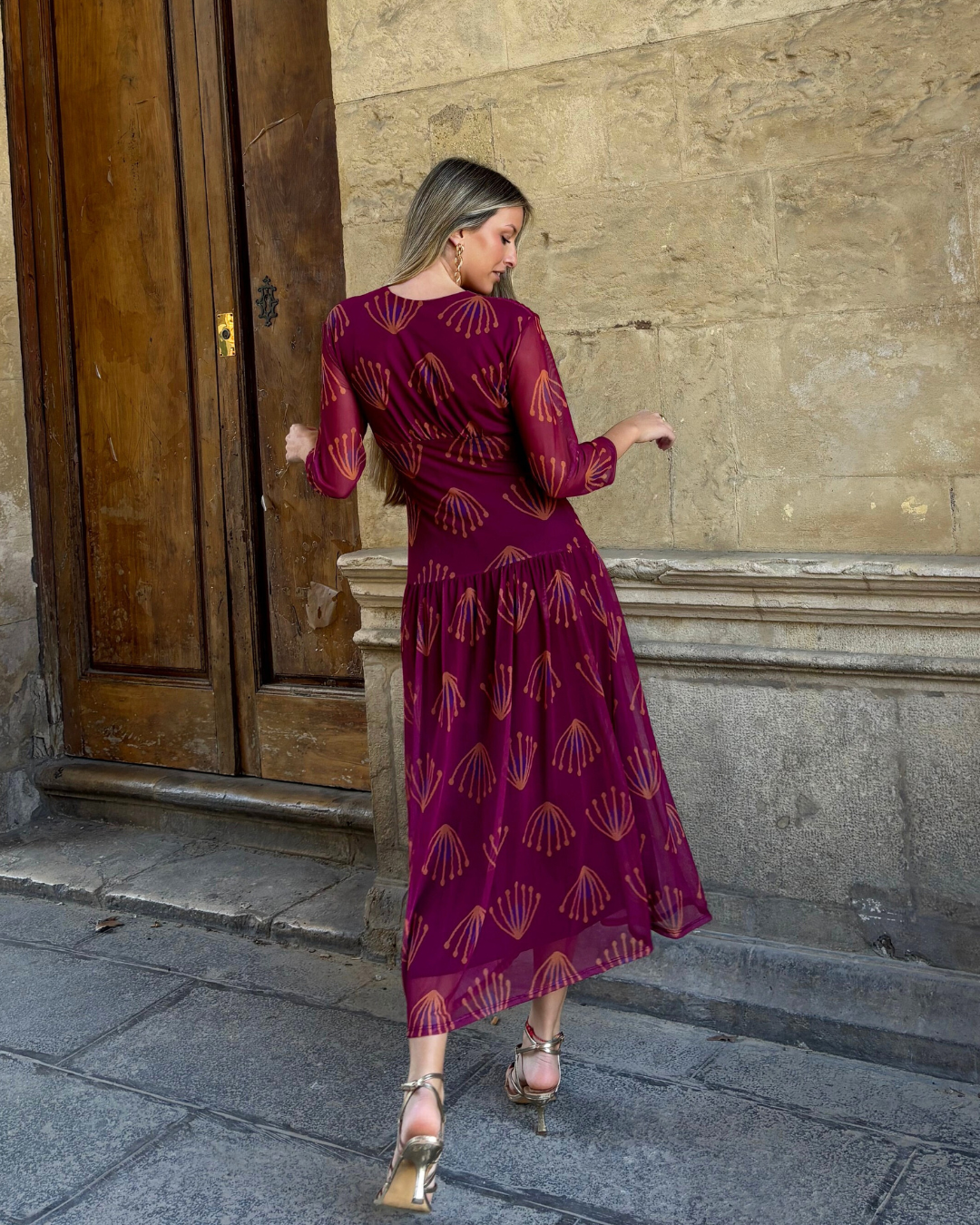 Cortona Bougainvillea Dress