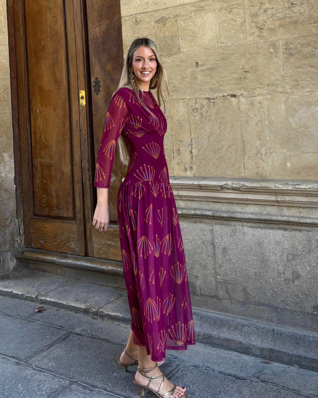 Cortona Bougainvillea Dress