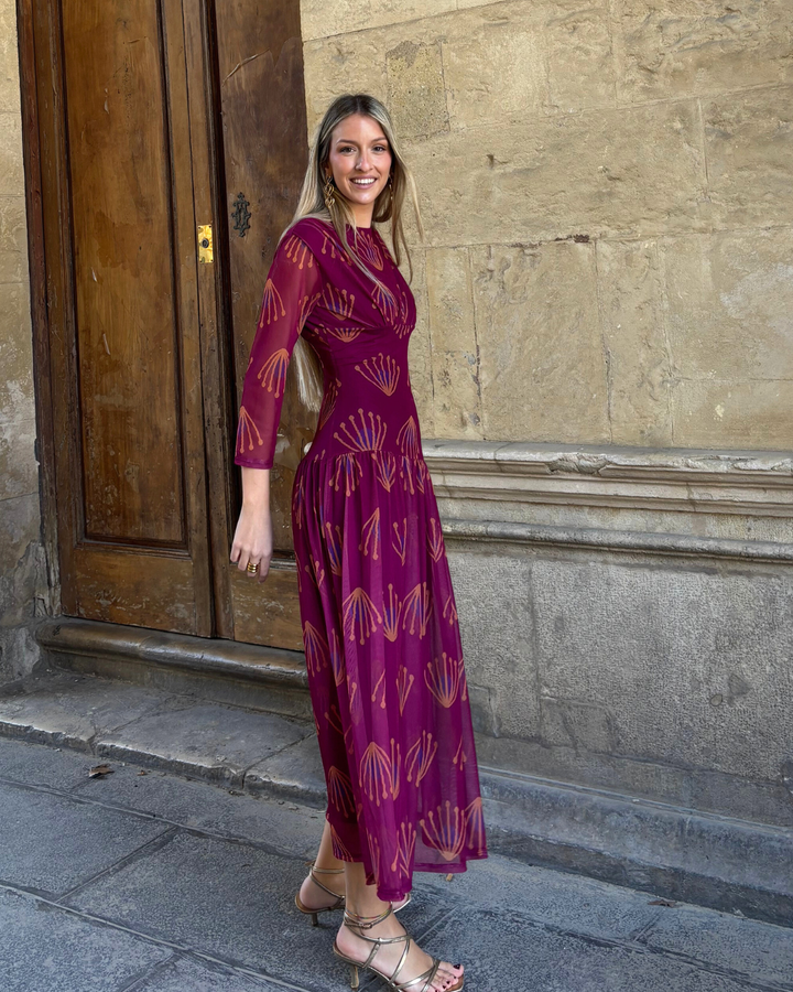 Cortona Bougainvillea Dress