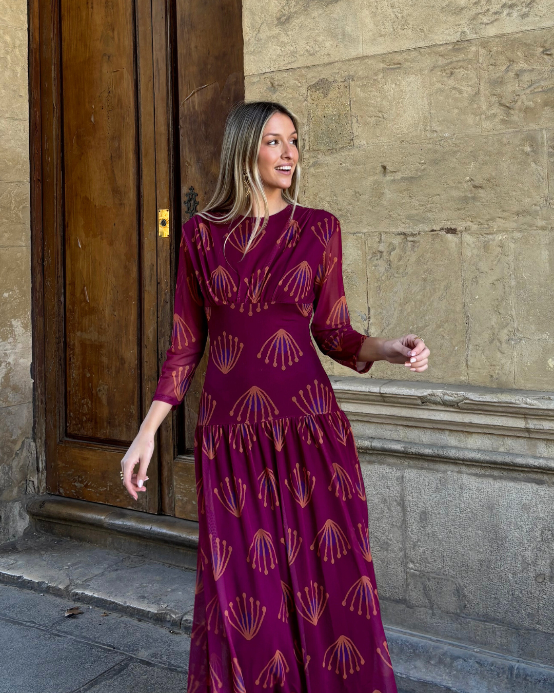 Cortona Bougainvillea Dress