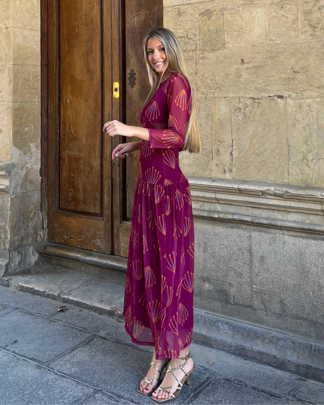 Cortona Bougainvillea Dress