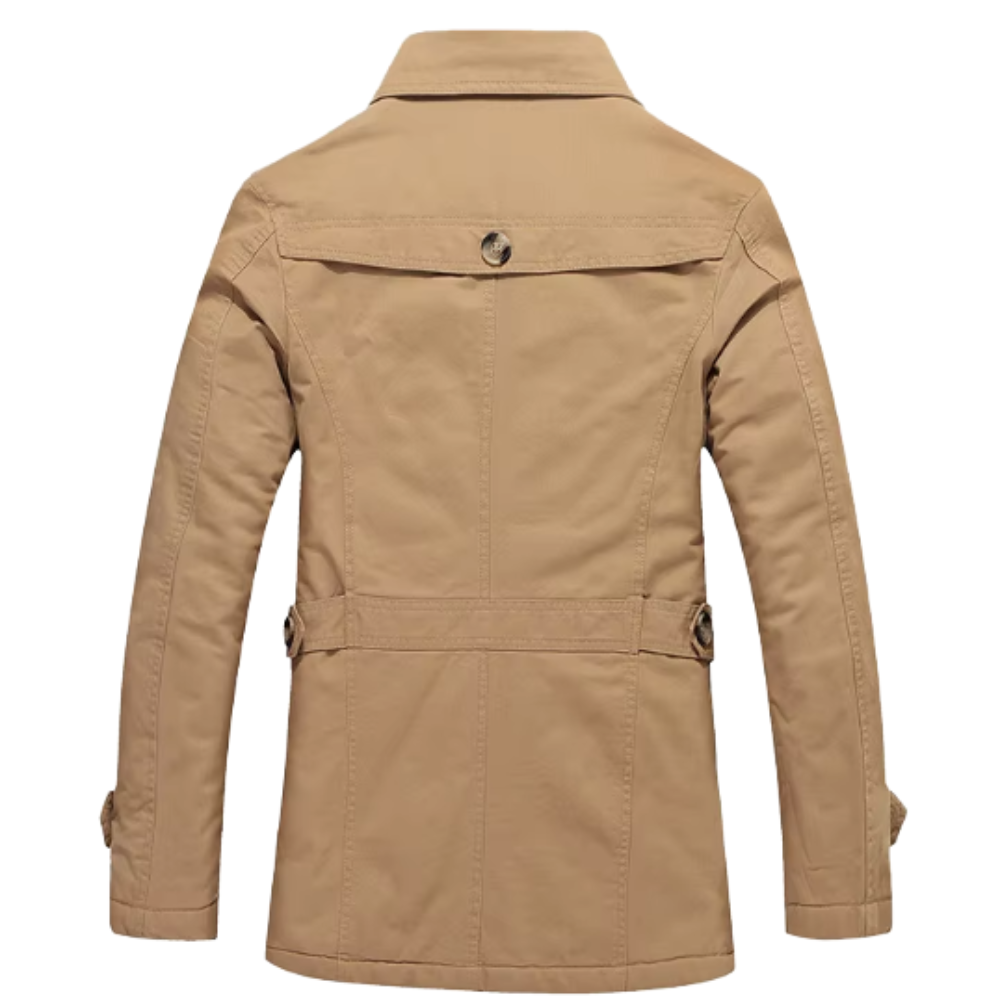 Elegantne vatitud trenchcoat