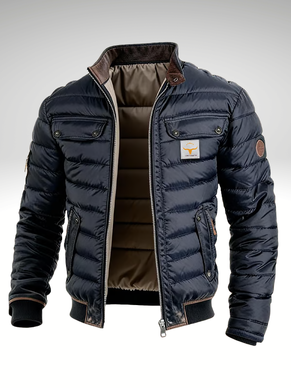 Elegantne soojustatud jakk linnas