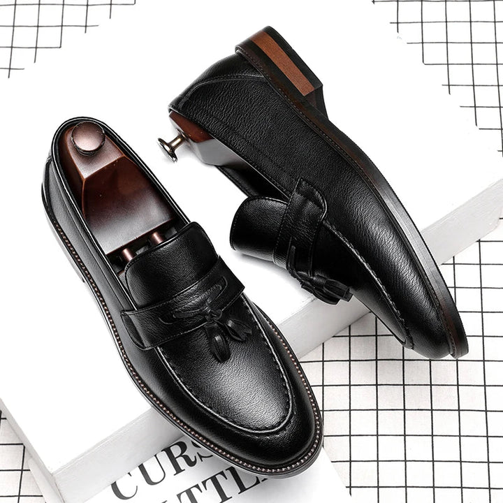 Elegantne nahkne oxford Loafers