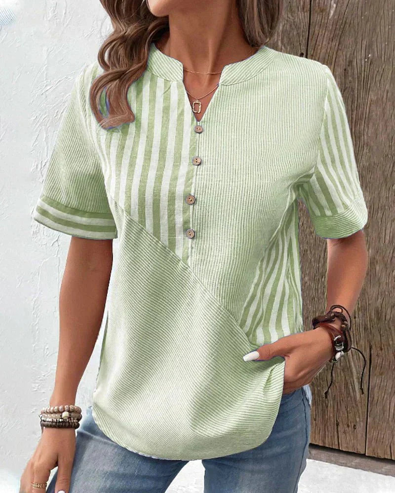 Lilla | Soft Striped Blouse