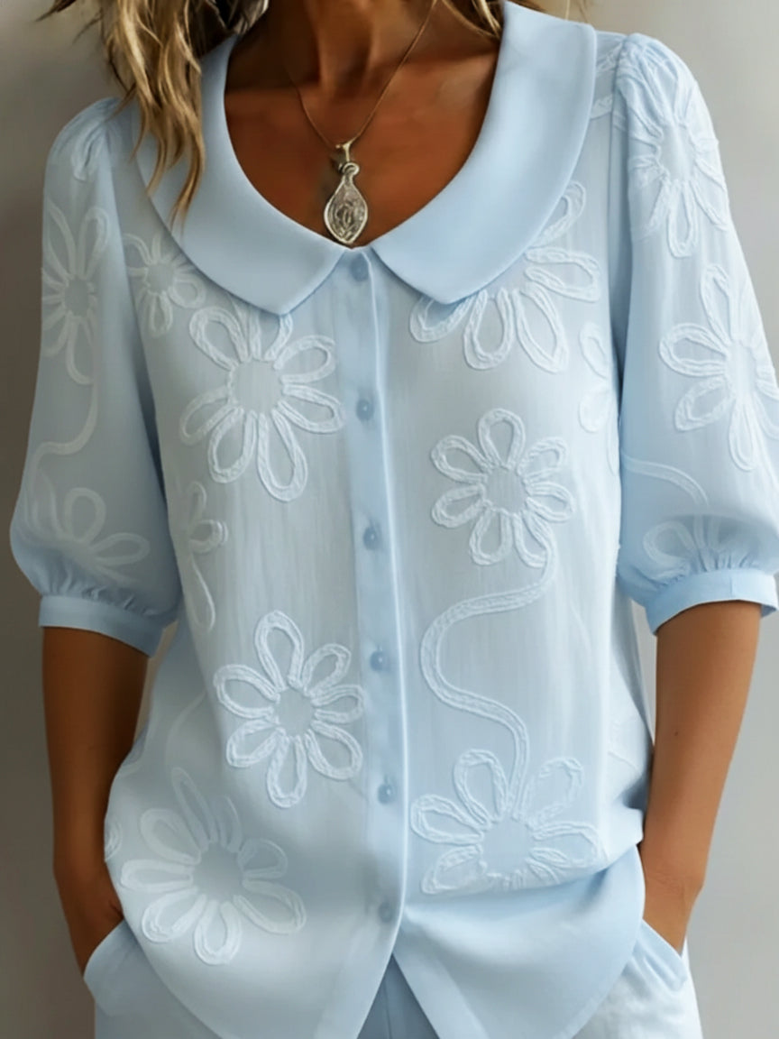 TESSA LOODUSLIK LILLELINE TOP