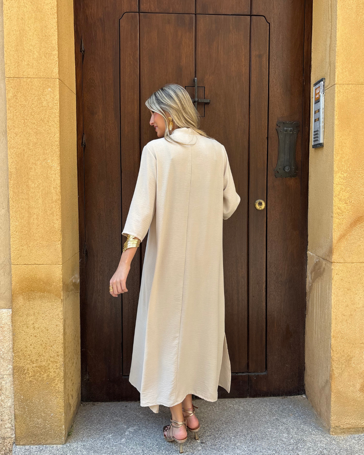 Beige Laura Dress