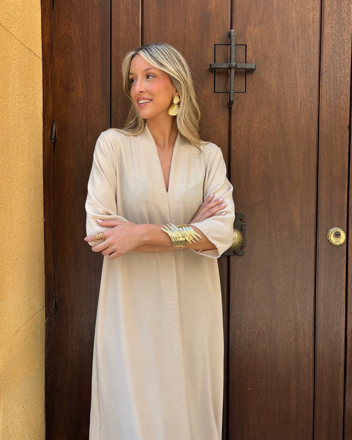 Beige Laura kleit