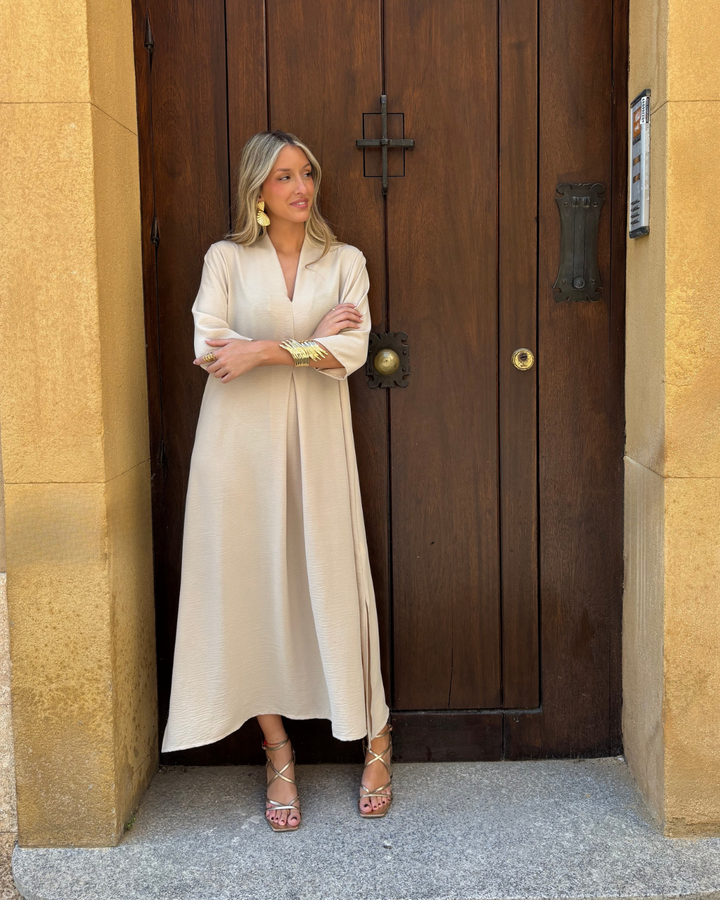 Beige Laura kleit