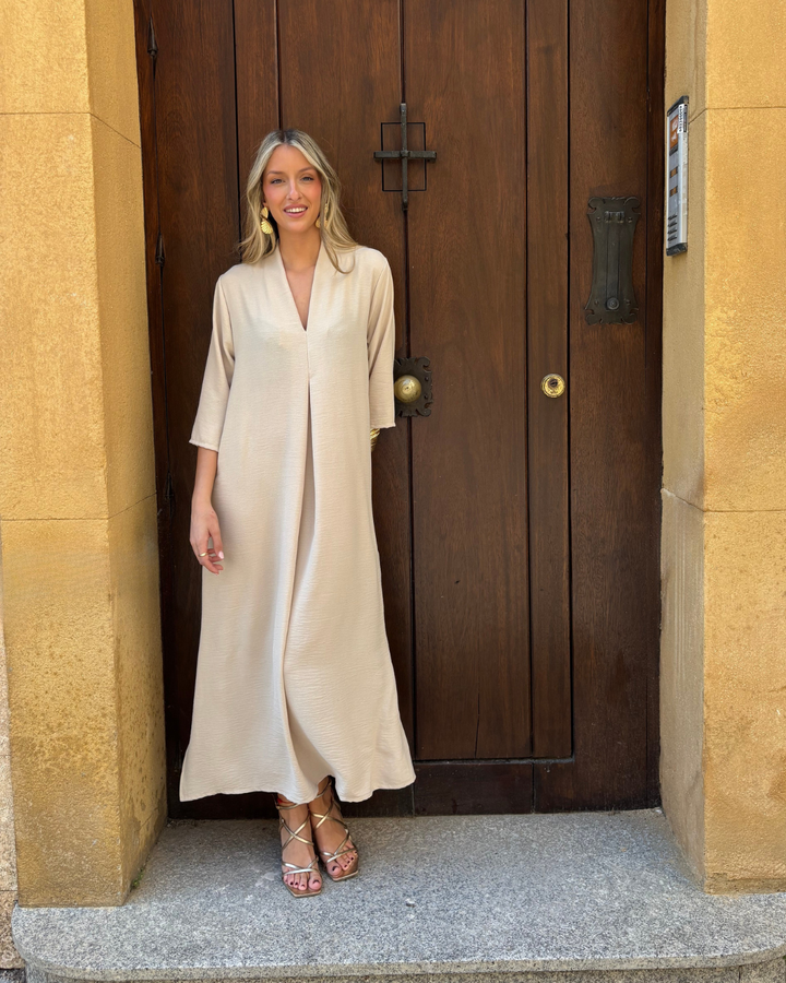 Beige Laura kleit