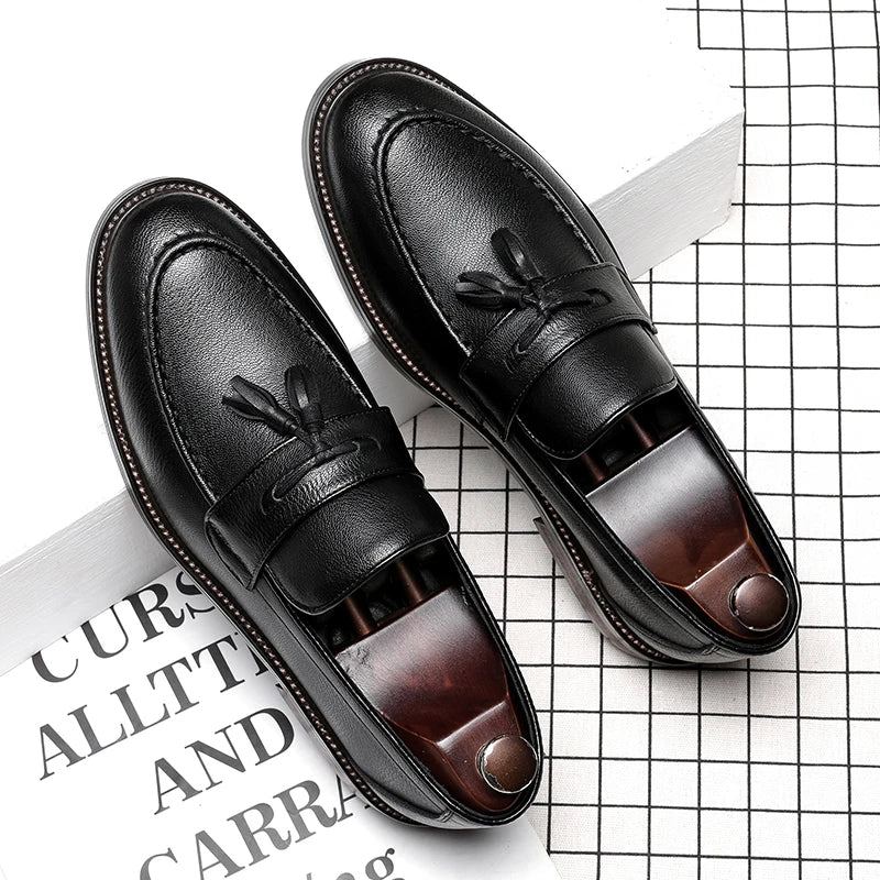 Elegantne nahkne oxford Loafers