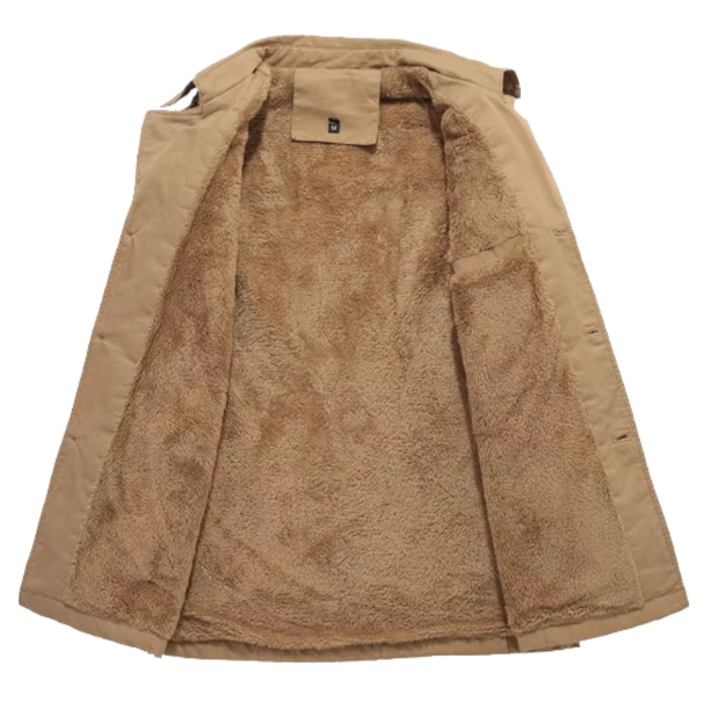 Elegantne vatitud trenchcoat