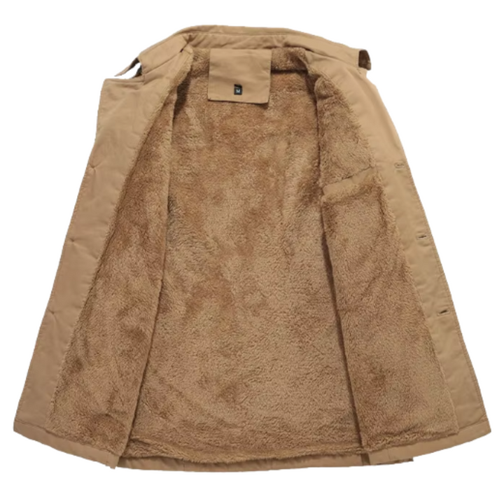 Elegantne vatitud trenchcoat