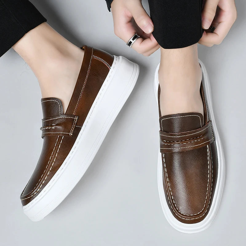 Premium nahast Loafers