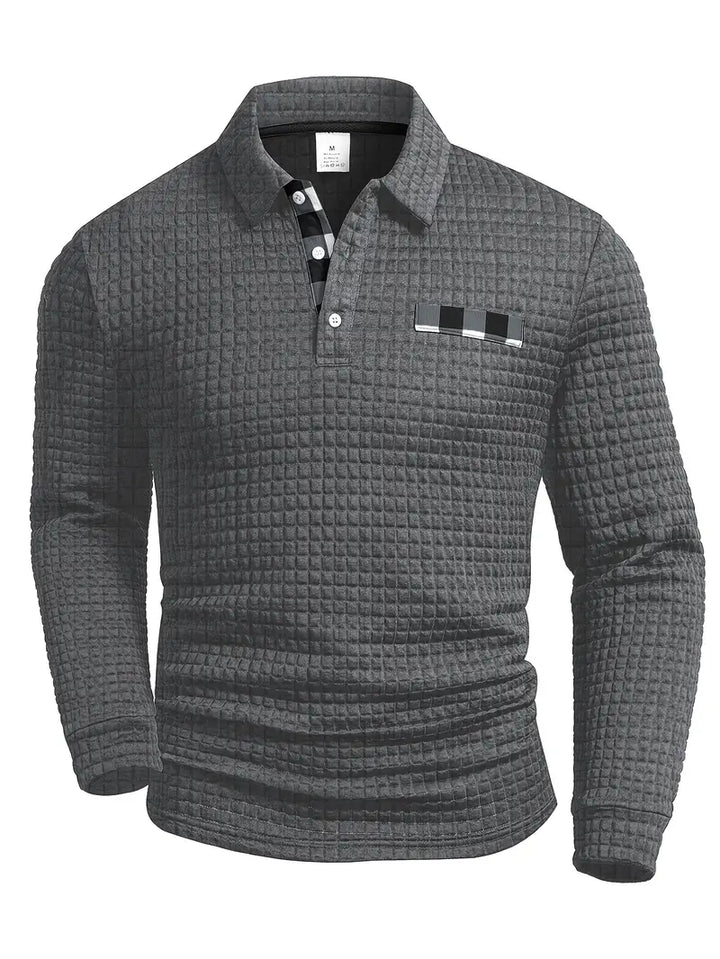 Ribitud Polo Sviiter