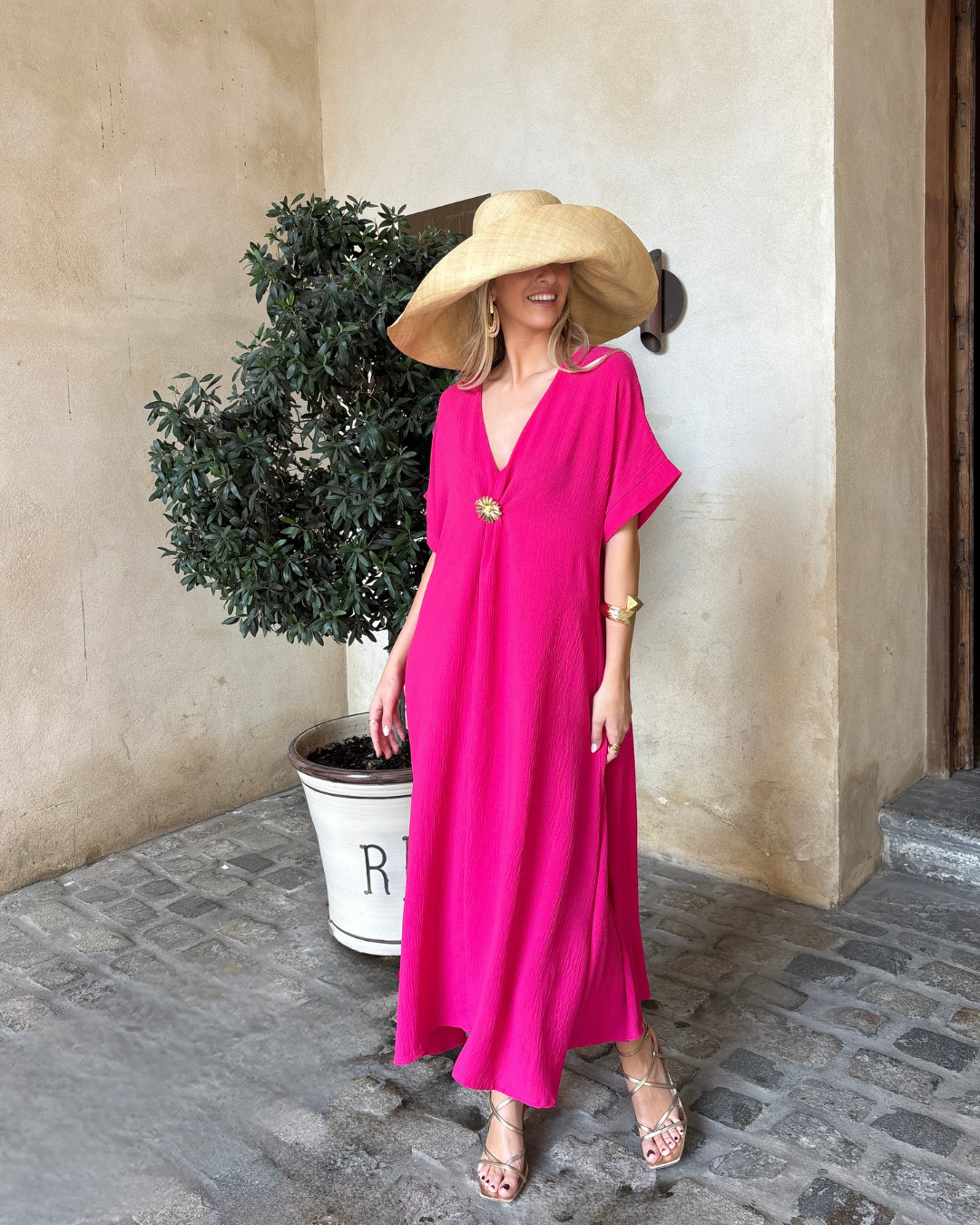 Telma Roosa Kleid