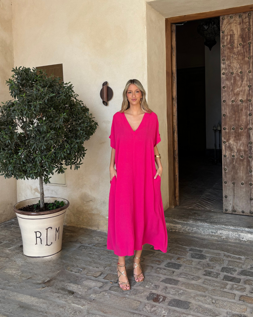 Telma Roosa Kleid