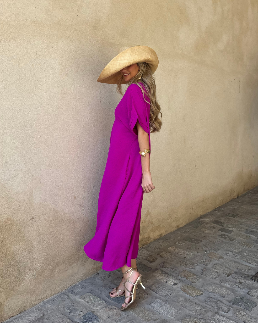 Telma Bougainvillea Dress