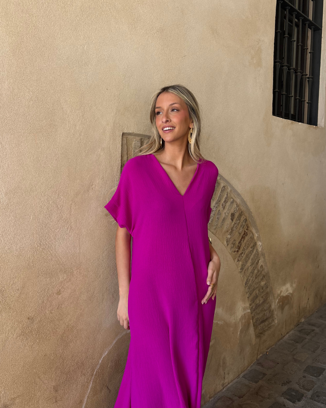 Telma Bougainvillea Dress