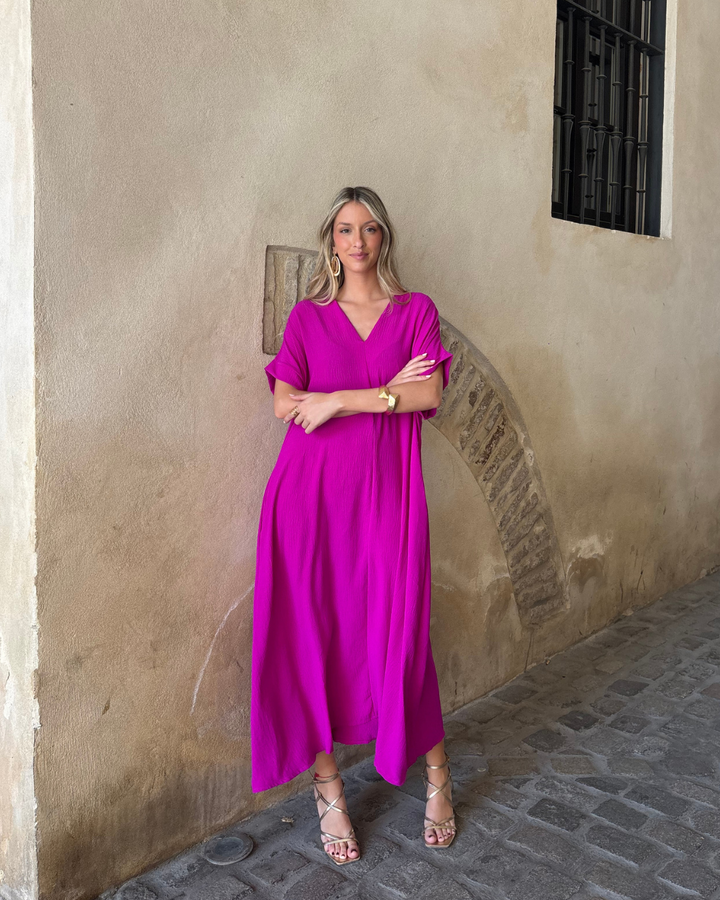 Telma Bougainvillea Dress