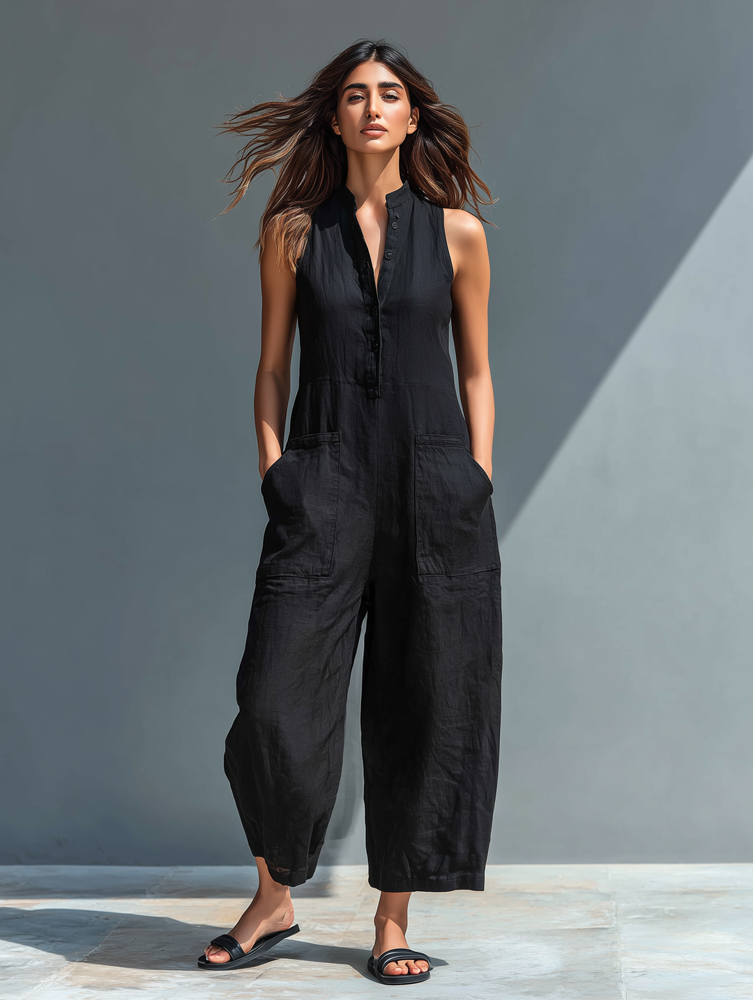 Rina™ | Mono Bohemio de Lino