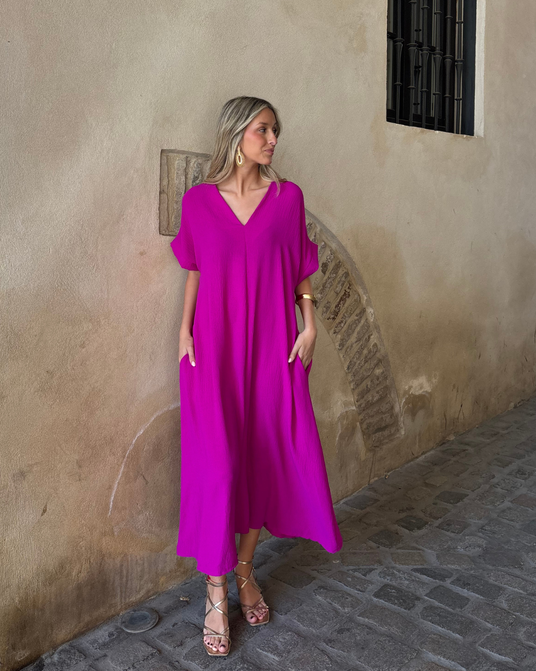 Telma Bougainvillea Dress