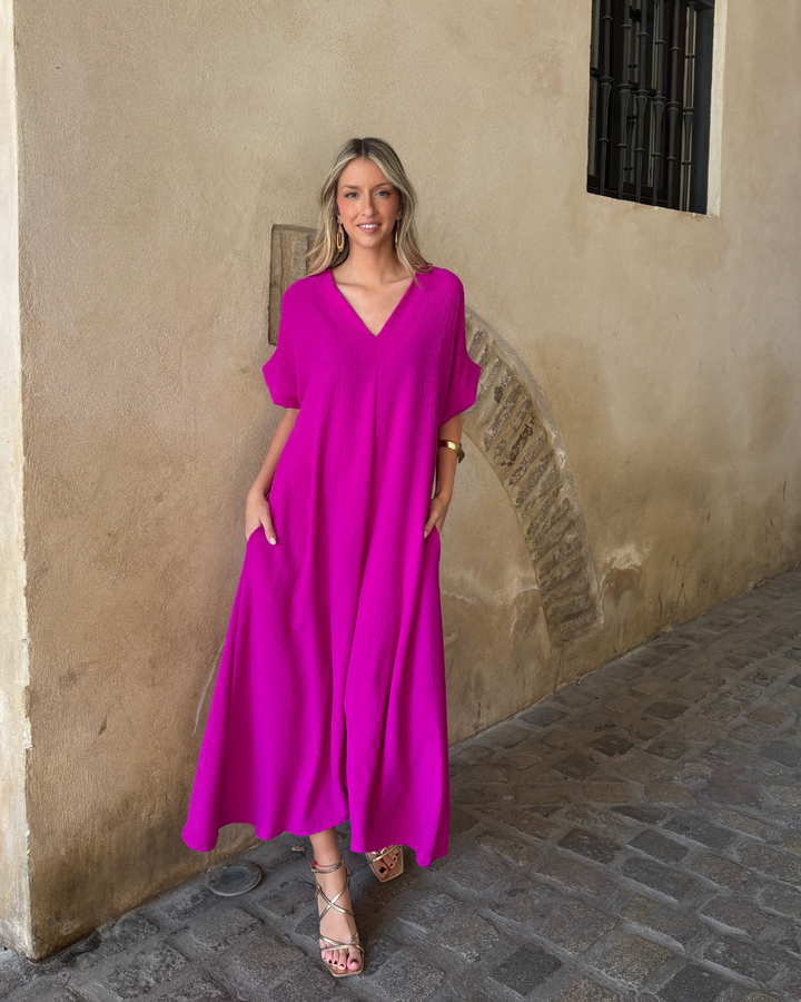 Telma Bougainvillea Dress
