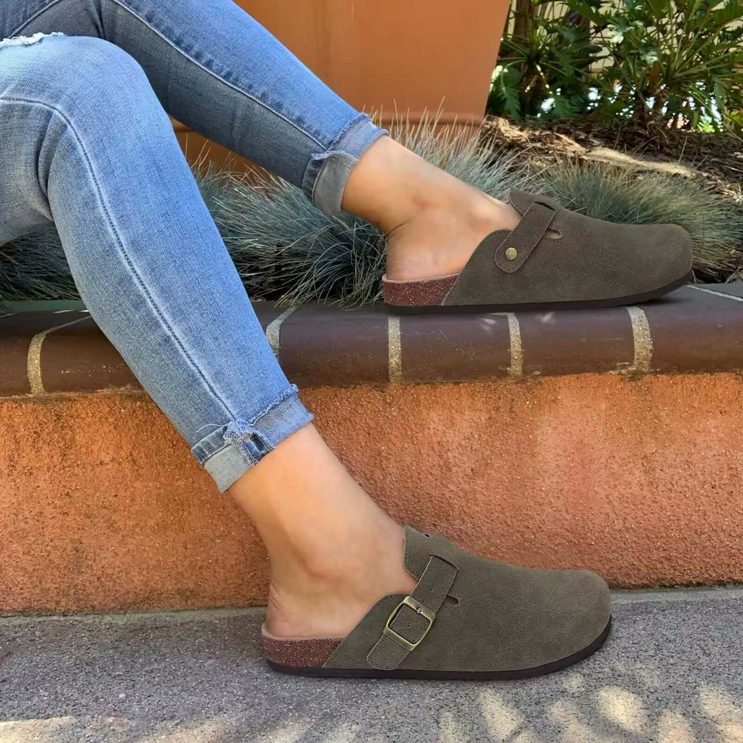 HAVEN SUEDE SLIDE SANDALID
