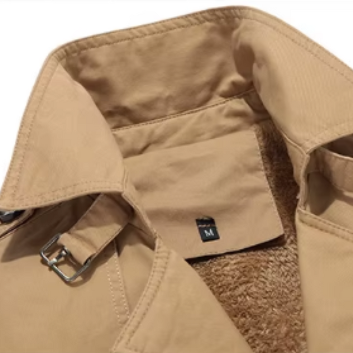 Elegantne vatitud trenchcoat