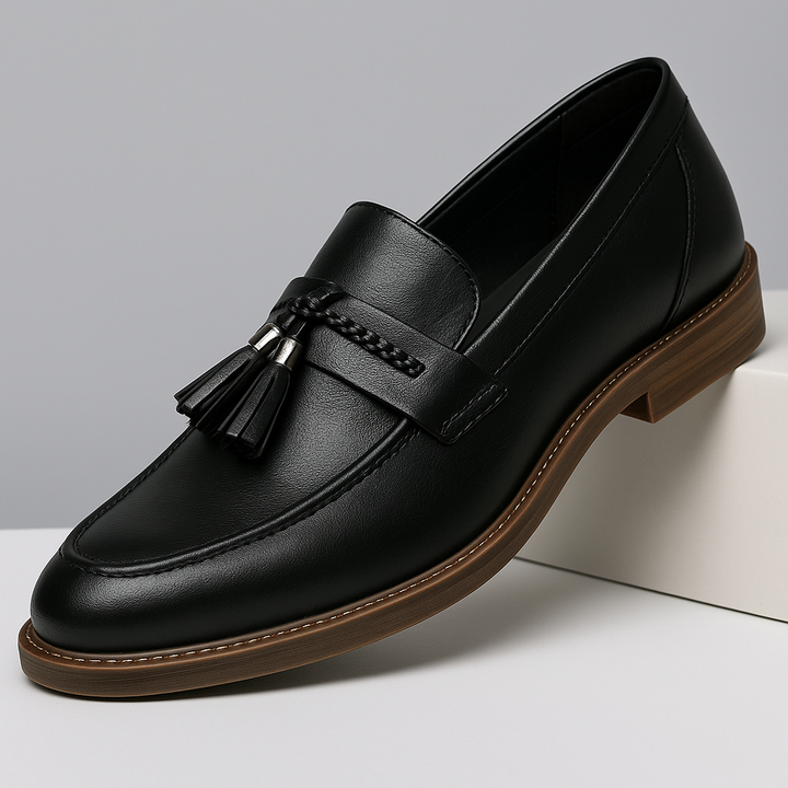 Leren Loafers kwastidega