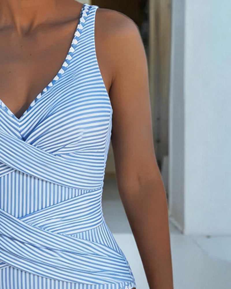 Sofía | Elegantne triibuline ujumistrikoo