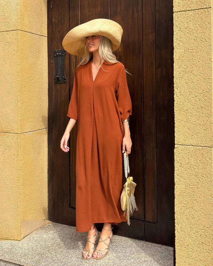 Laura Terracotta Dress
