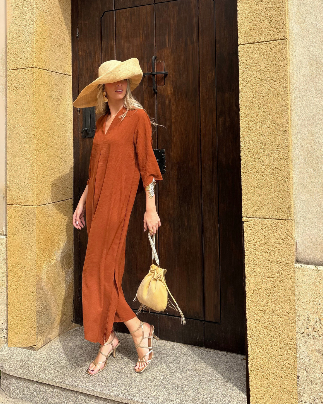 Laura Terracotta Dress