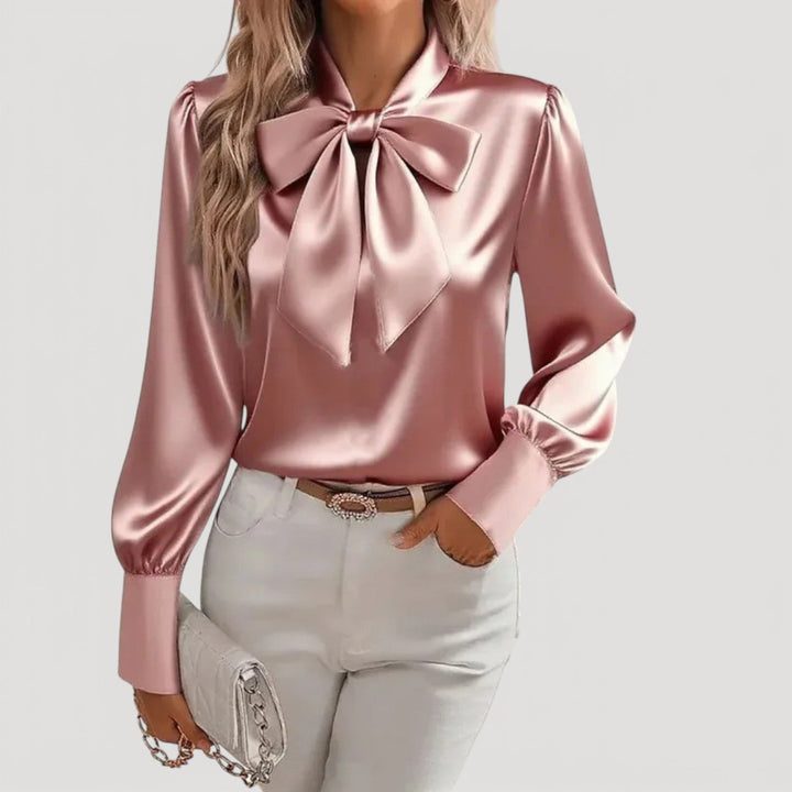 JENELLE – BLOUSE WITH TIE NECK