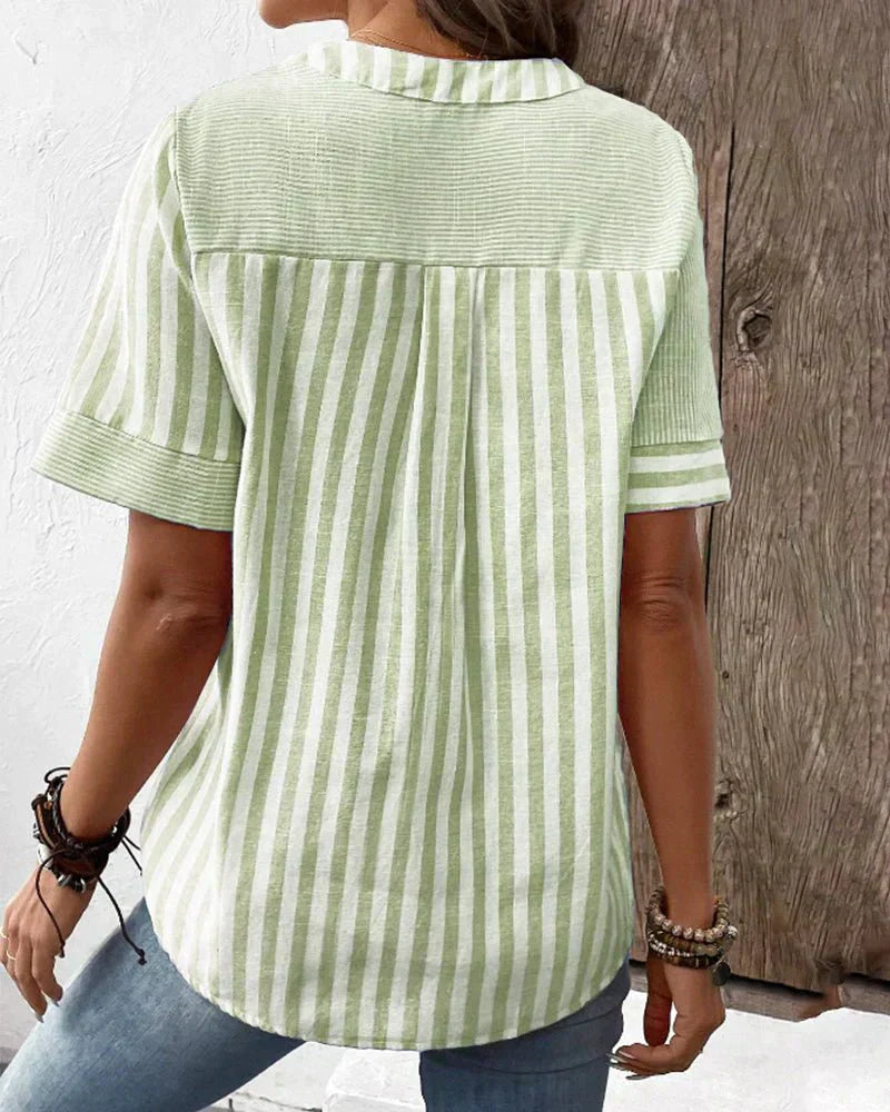 Lilla | Soft Striped Blouse