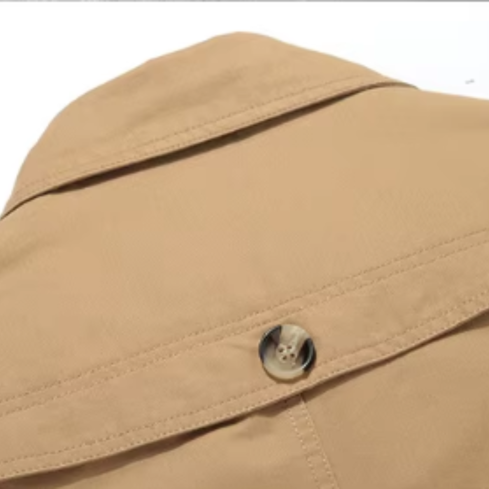 Elegantne vatitud trenchcoat