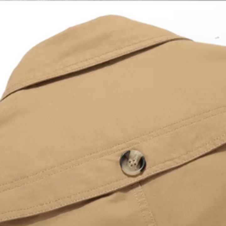 Elegantne vatitud trenchcoat