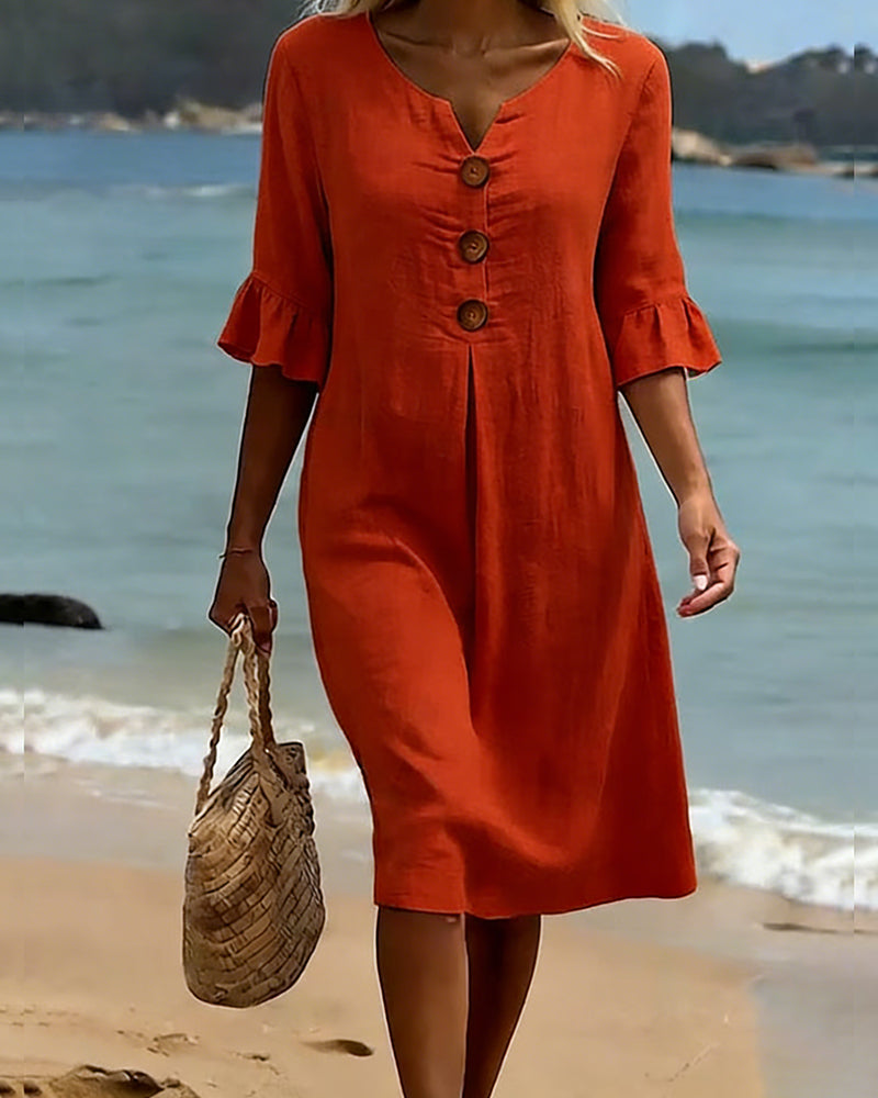 Lucía | Elegantne lina kleit