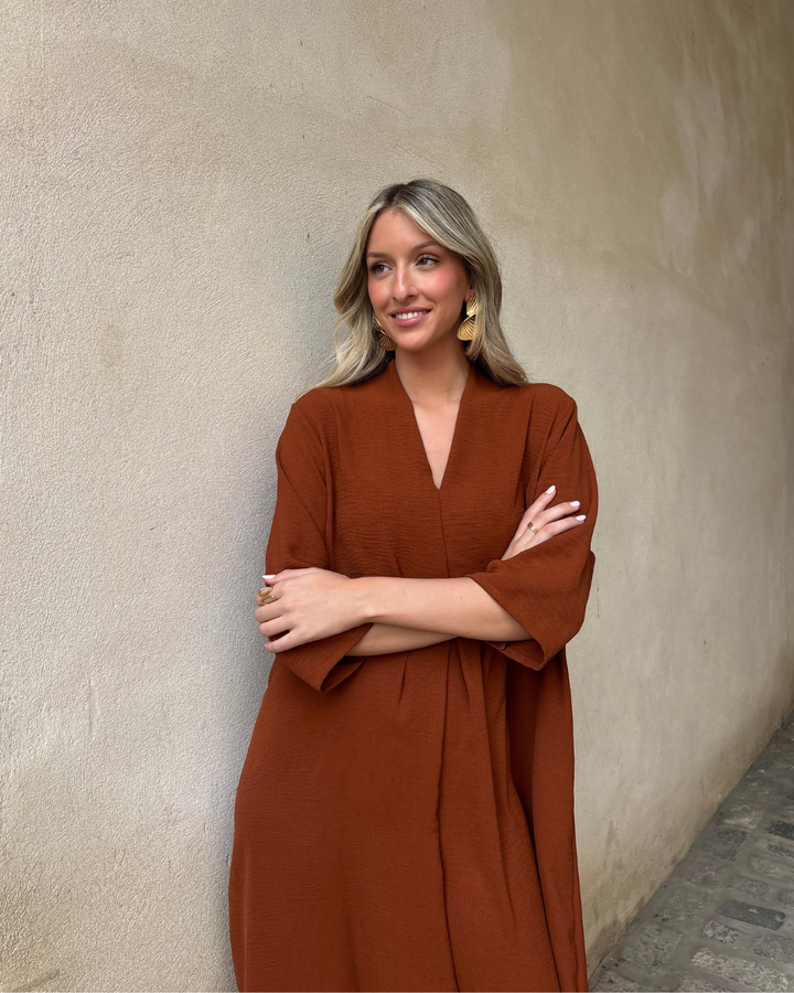 Laura Terracotta Dress