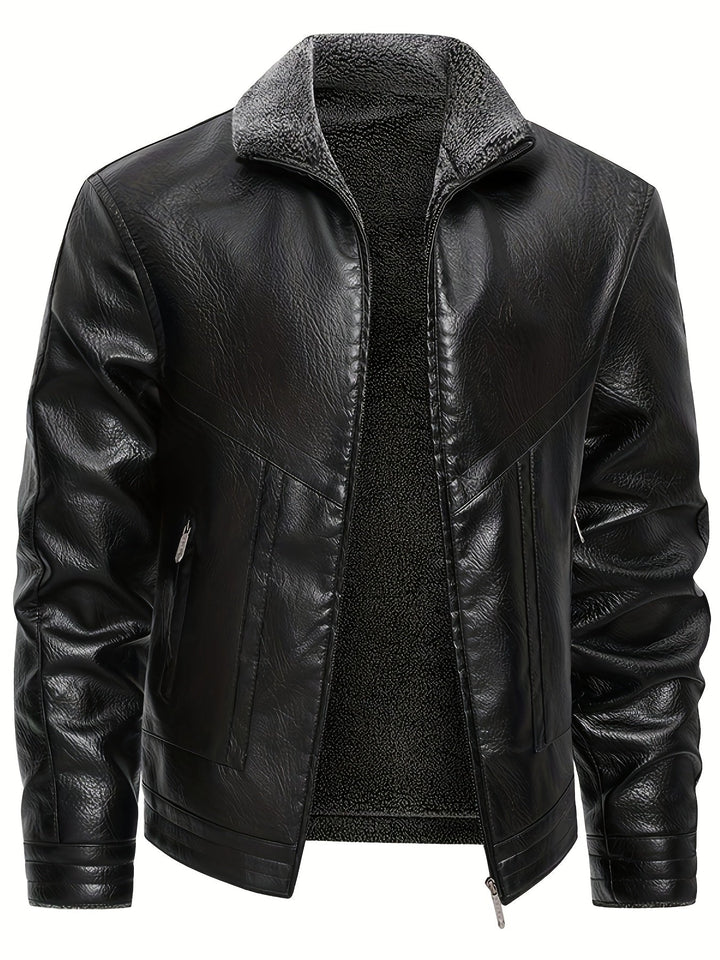 Elegantne nahkjope fleece-voodriga