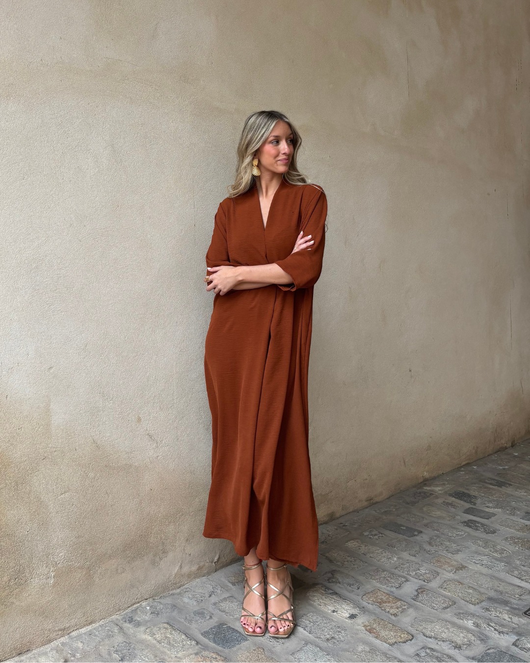 Laura Terracotta Dress