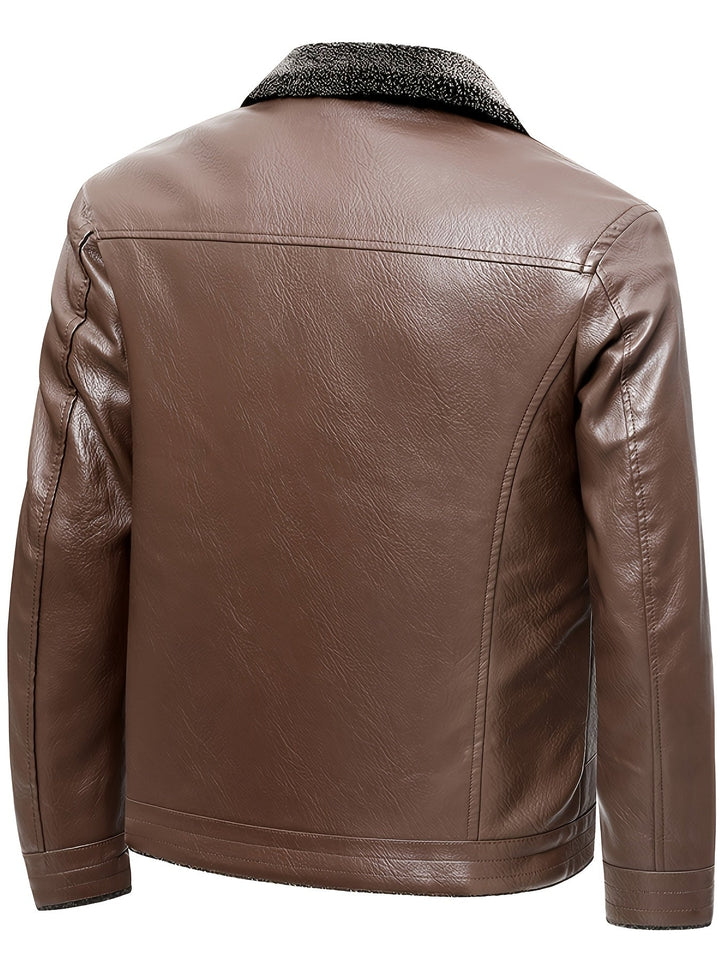 Elegantne nahkjope fleece-voodriga